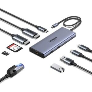 UGREEN    10-in-1 USB-C Hub 45380     10Gbps 4k60Hz, 100W, Gray