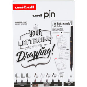 UNI-BALL  Fineliner Pin Starter Set UNI PIN 8 Collection Lettering   9 Stück