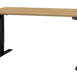 CONTINI Bürotisch ET225E 180x80cm 108176 Eiche/schwarz