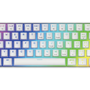 DELTACO   Mechanical Keyboard DK470   GAM-175-W Hot-Swap,KTT Switches,White
