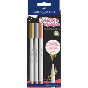 FABER-CA. Creative Marker          1.5mm 161108    Metallic Farben        3 Stück