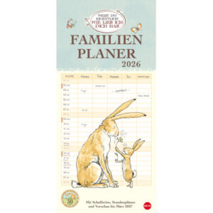 HEYE      Familienplaner            2026 22802+26  Weisst du eigentlich  21x45cm