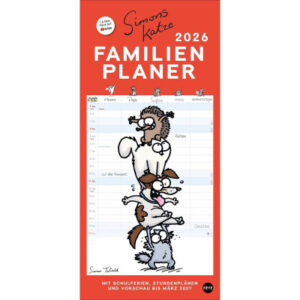 HEYE      Familienplaner            2026 23015+26  Simons Katze DE        21x45cm