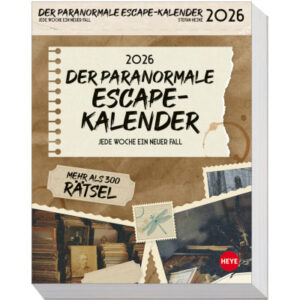 HEYE      Abreisskalender           2026 23590+26  Escape-Kalender      12.5x16cm