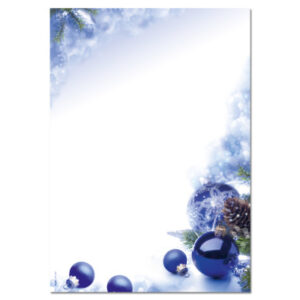 SIGEL     Designpapier                A4 DP034/W   Weihnachtskugeln 90g 100 Blatt