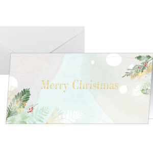SIGEL     WeihnachtskarteCouvert      DL DS199     Magic Watercolor   25+25 Stück