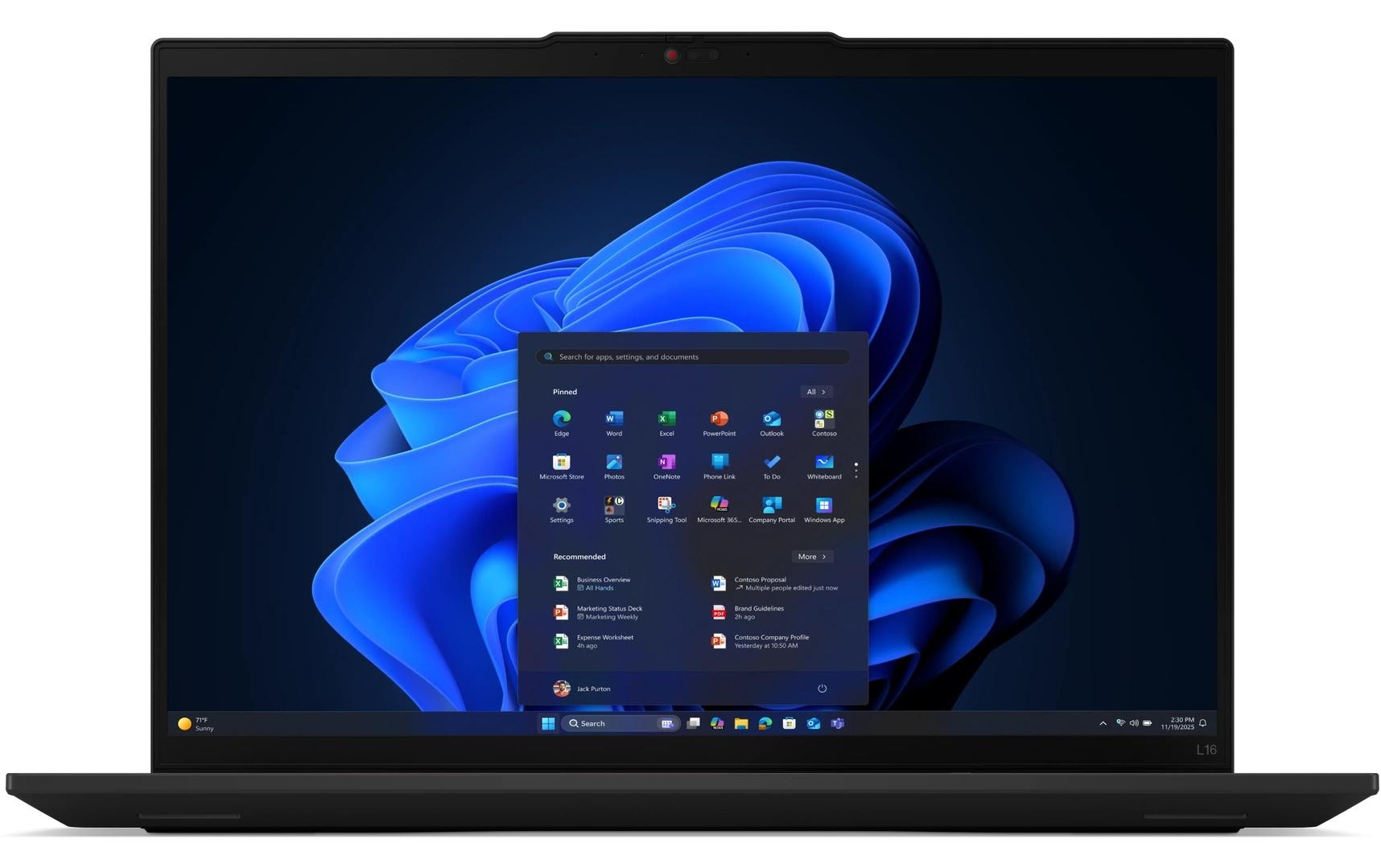 Lenovo ThinkPad L16 G2 (Intel) (16" WUXGA, 16GB, 512GB SSD, Ready)