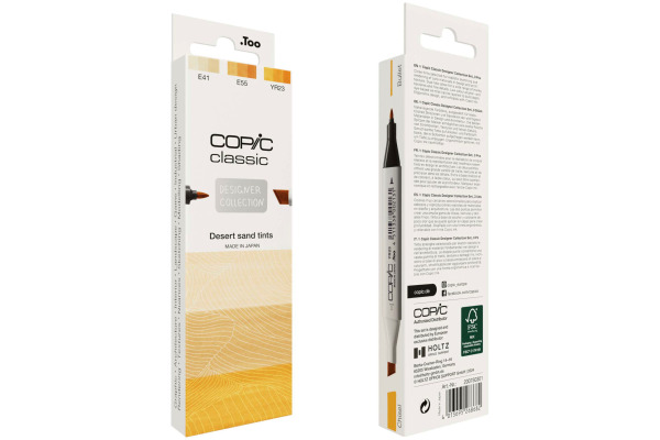 COPIC     Marker Classic Designer 200750301 Desert sand tints      3 Stück – Bild 2