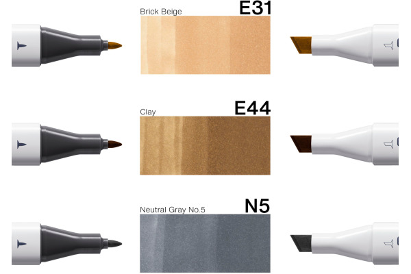 COPIC     Marker Classic Designer 200750302 Natural stone tints    3 Stück – Bild 4