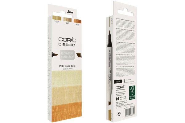 COPIC     Marker Classic Designer 200750304 Pale wood tints        3 Stück – Bild 2