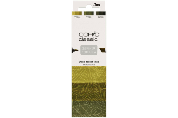 COPIC     Marker Classic Designer 200750308 Deep forest tints      3 Stück