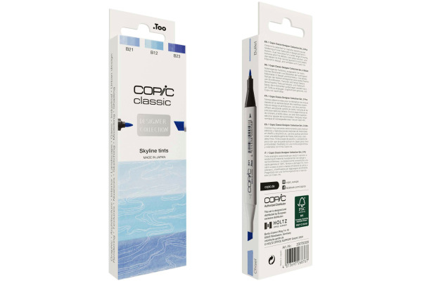 COPIC     Marker Classic Designer 200750309 Skyline tints          3 Stück – Bild 2
