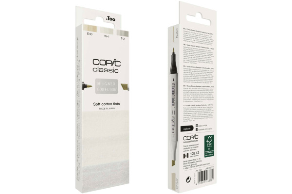 COPIC     Marker Classic Designer 200750311 Soft cotton tints      3 Stück – Bild 3