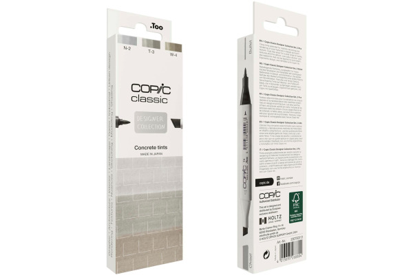 COPIC     Marker Classic Designer 200750313 Concrete tints         3 Stück – Bild 2