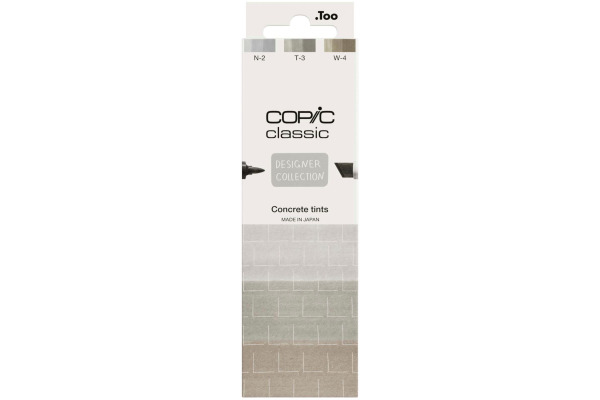 COPIC     Marker Classic Designer 200750313 Concrete tints         3 Stück