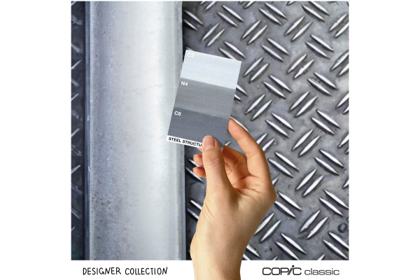 COPIC     Marker Classic Designer 200750314 Steel structure tints  3 Stück – Bild 3