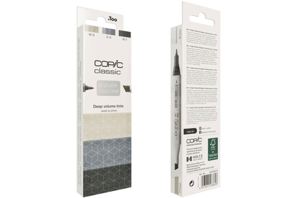 COPIC     Marker Classic Designer 200750315 Deep volume tints      3 Stück – Bild 2