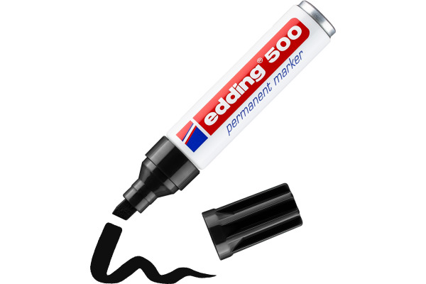 EDDING Permanent Marker 500 2-7mm 500-1 schwarz – Bild 4
