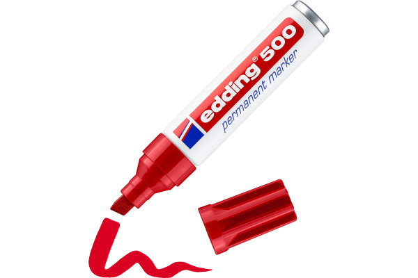 EDDING Permanent Marker 500 2-7mm 500-2 rot – Bild 4