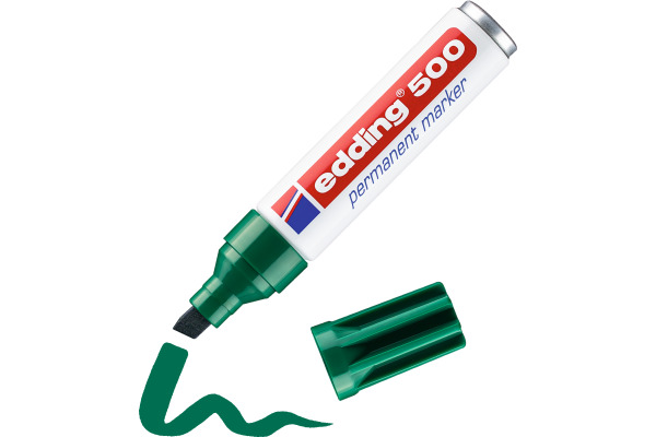 EDDING Permanent Marker 500 2-7mm 500-4 grün – Bild 4