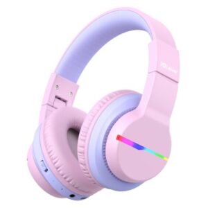 ICLEVER   Kids Bluetooth Headphones C03-1702N BTH12, LED, 55h, pink