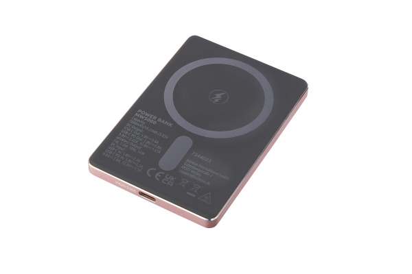 INTENSO Powerbank MW5000 5000 mAh 7344023 Magnetic Wireless rose – Bild 4