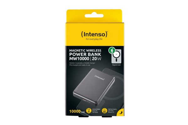 INTENSO Powerbank MW10000 10000 mAh 7344034 Magnetic Wireless grey – Bild 2