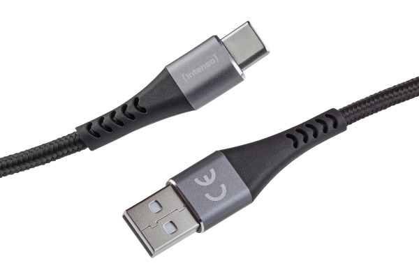 INTENSO Cable USB-A to USB C 7901100 1.5 m, Nylon black