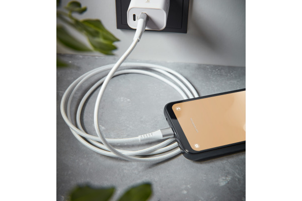 INTENSO Cable USB-A to USB C 7901102 1.5 m, Nylon white – Bild 3
