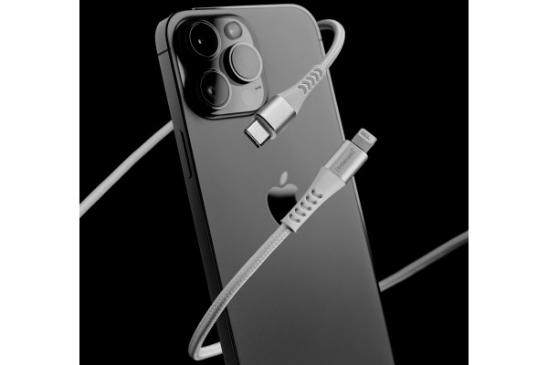 INTENSO Cable USB-C to Lightning 7902002 1.5 m, Nylon white – Bild 3