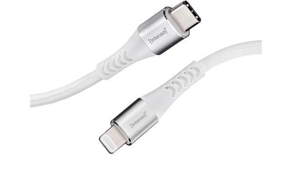 INTENSO Cable USB-C to Lightning 7902002 1.5 m, Nylon white