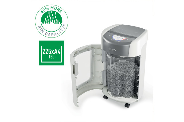 LEITZ Aktenvernichter OptiMax 83582000 Home Office 225, P5, 15lt