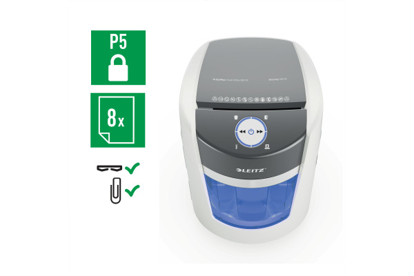 LEITZ Aktenvernichter OptiMax 83592000 Small Office 350, P5, 22lt – Bild 4