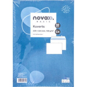 NOVOOO    Couvert o/Fenster           C4 731512    100g, weiss           50 Stück