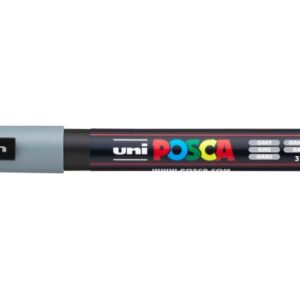 POSCA Marker 0.9-1.3mm PC-3M grau, Rundspitze