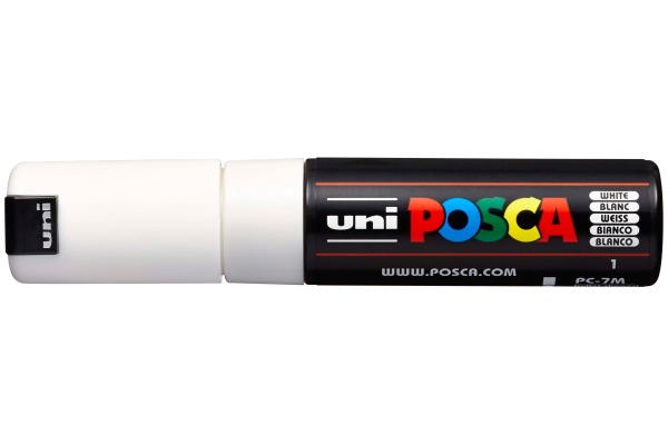 POSCA Marker 4.5-5.5mm PC-7M weiss, Rundspitze