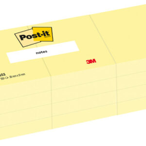 POST-IT   Block                  38x51mm 653Y      gelb/100 Blatt       4x3 Stück