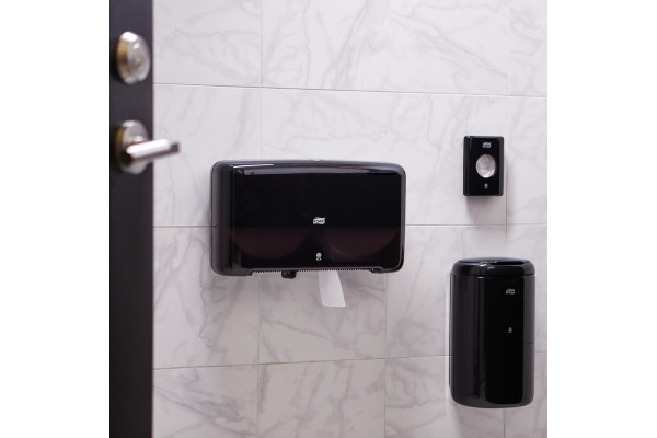 TORK Hygienebeutel Spender B5 566008 schwarz 140x100x36mm – Bild 2