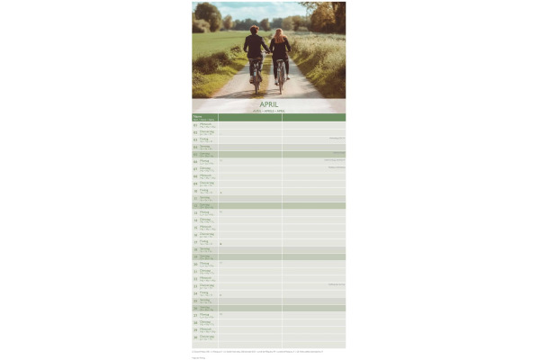 ALPHA EDI Familienplaner            2026 160329    Glücksmomente ML     19.5x45cm – Bild 3