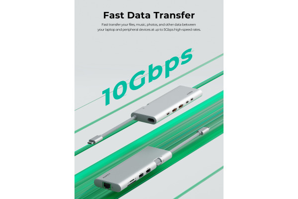 AUKEY Hub 10-in-1 OfficeDok UH-CHU03 – Bild 4