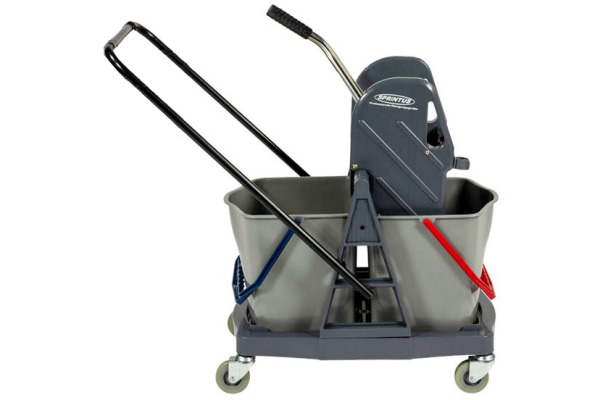 CLEAN AND Doppelfahreimer 2x17lt 40445 grau, Kunststoff