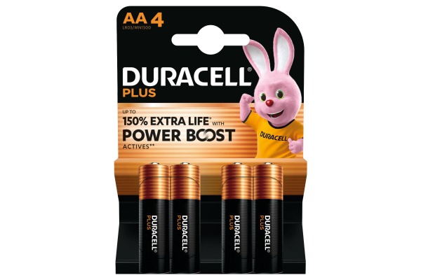 DURACELL Batterie Plus MN1500 4-140851 AA, LR6 4 Stk.