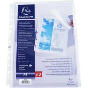 EXACOMPTA Schutzhülle A4 5503E 25mm 10 Stück