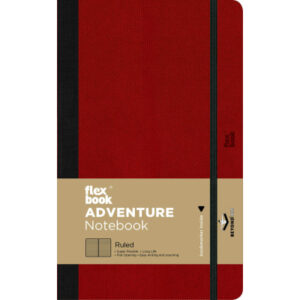 FLEXBOOK  Notebook             Adventure 21.0008   liniert 13x21 cm           red