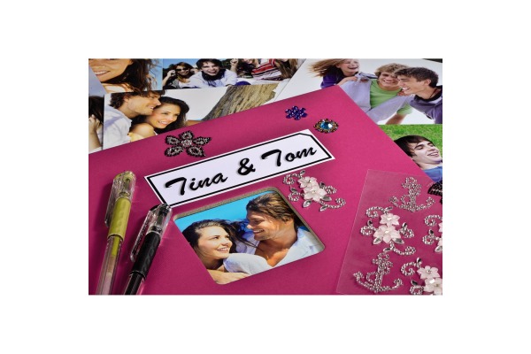 HAMA Spiralalbum Fine Art 28x24cm 113680 pink 25 Blatt – Bild 3