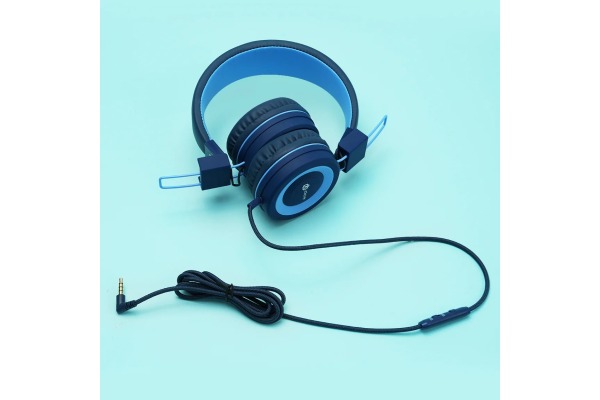 ICLEVER Wired Kids Headphones C01-1702N HS14, 3,5mm, Mic, black/blue – Bild 3
