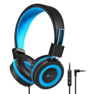 ICLEVER Wired Kids Headphones C01-1702N HS14, 3,5mm, Mic, black/blue