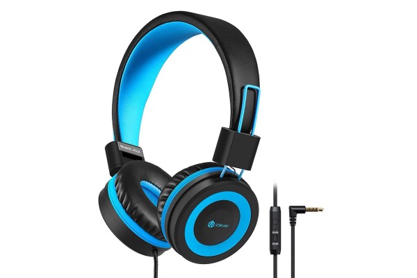 ICLEVER Wired Kids Headphones C01-1702N HS14, 3,5mm, Mic, black/blue
