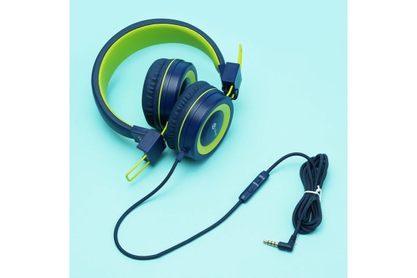ICLEVER Wired Kids Headphones C01-1702N HS14, 3,5mm, Mic, blue/green – Bild 3