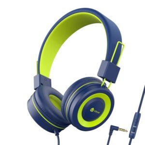 ICLEVER Wired Kids Headphones C01-1702N HS14, 3,5mm, Mic, blue/green